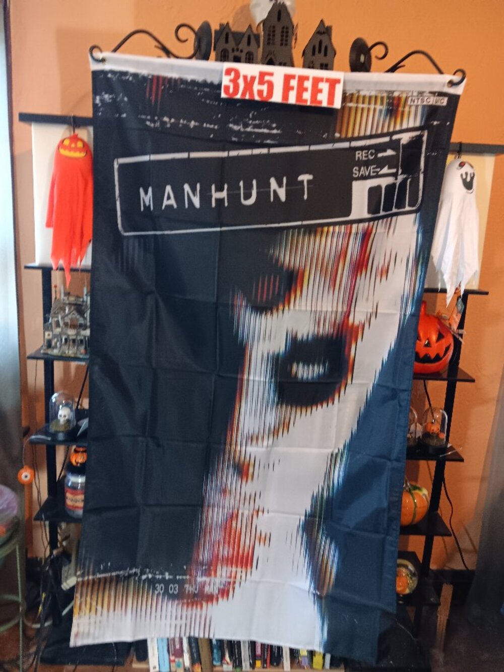 🎃 Halloween Manhunt 3X5 Feet Flag Banner Video Game Cover
